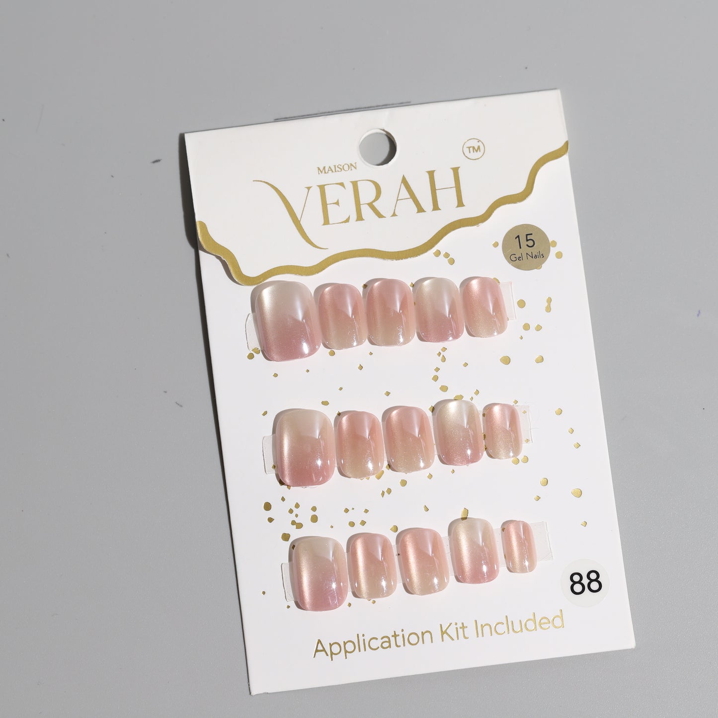 Frosty Pink Chrome | Luxury Press On Nails Wholesale | Handmade 3D Nail Art with application kit.