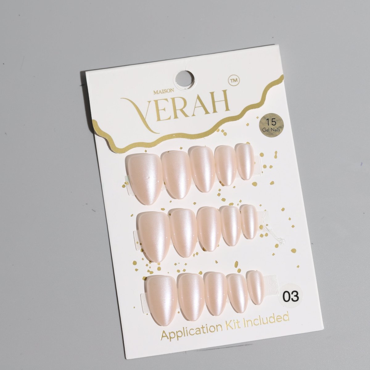 Almond Soft Hues Galaxy | Galaxy Press On Nails Wholesale | Premium Cat Eye Nails with application kit. - Vihaan Wholesale Trading