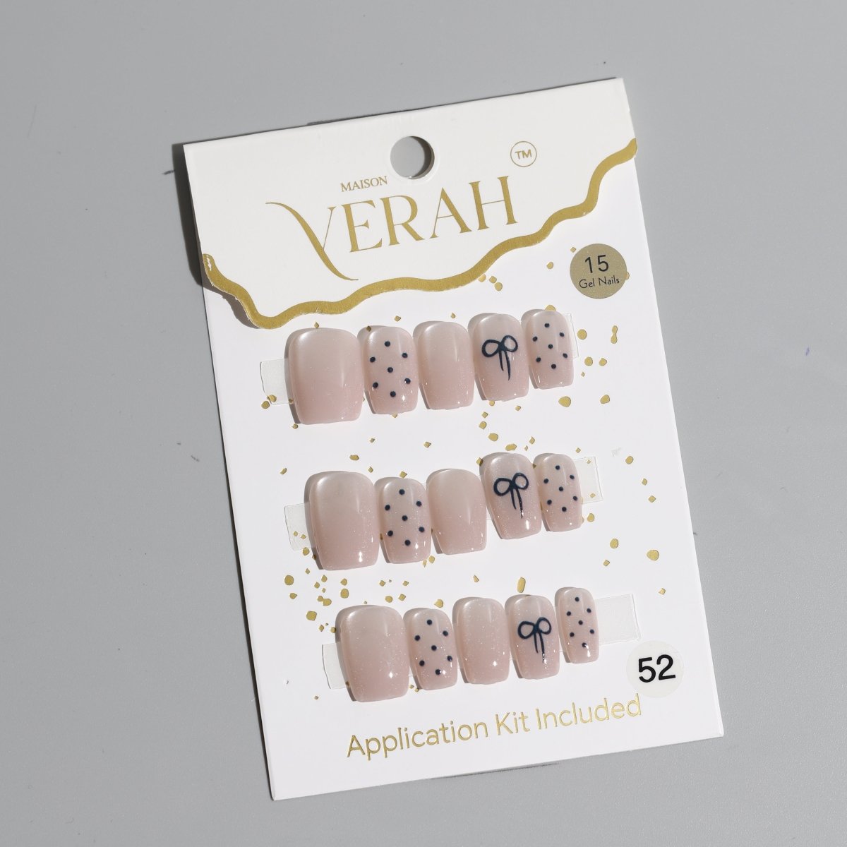 Black Polka Drama Galaxy | Galaxy Press On Nails Wholesale | Premium Cat Eye Nails with application kit. - Vihaan Wholesale Trading