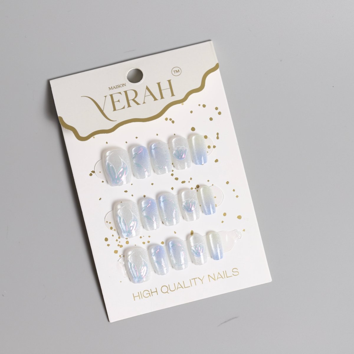 Blue Mermaid Diaries | Luxury Press On Nails Wholesale | Handmade 3D Nail Art - Vihaan Wholesale Trading