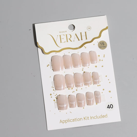 Muted Nude Galaxy | Galaxy Press On Nails Wholesale | Premium Cat Eye Nails with application kit. - Vihaan Wholesale Trading