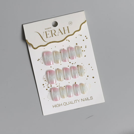 Pastel Butterfly Galaxy | Galaxy Press On Nails Wholesale | Premium Cat Eye Nails - Vihaan Wholesale Trading