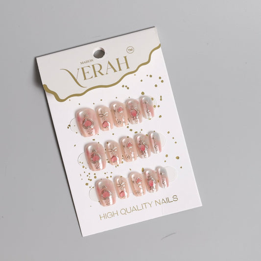 Pink Aesthetics | Luxury Press On Nails Wholesale | Handmade 3D Nail Art - Vihaan Wholesale Trading