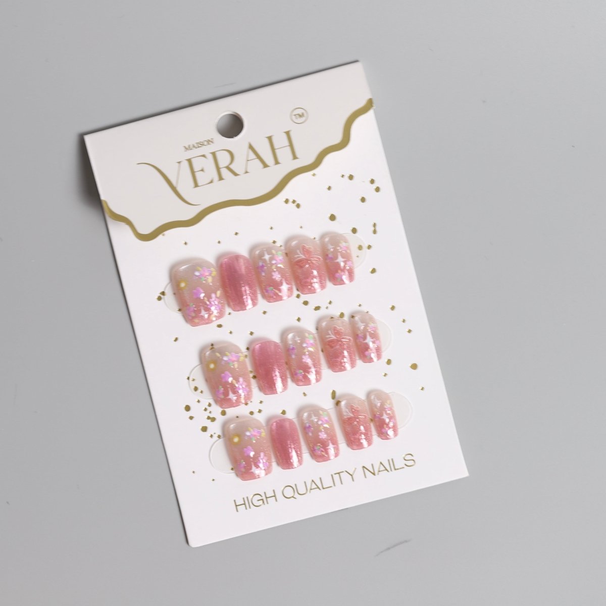 Pink Blossom | Luxury Press On Nails Wholesale | Handmade 3D Nail Art - Vihaan Wholesale Trading