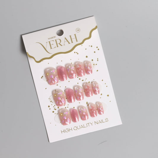 Pink Blossom | Luxury Press On Nails Wholesale | Handmade 3D Nail Art - Vihaan Wholesale Trading