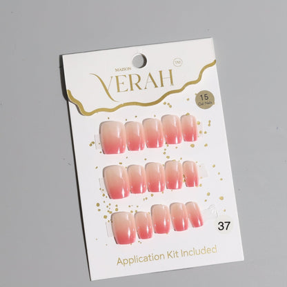 Pink Gradient Ombre Galaxy | Galaxy Press On Nails Wholesale | Premium Cat Eye Nails with application kit. - Vihaan Wholesale Trading