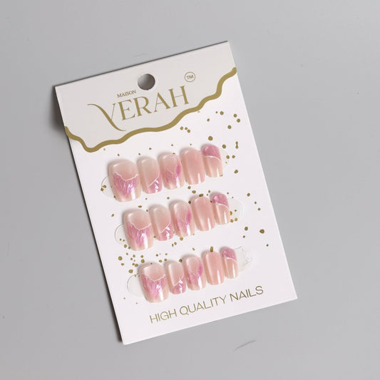 Pink Mermaid Diaries | Luxury Press On Nails Wholesale | Handmade 3D Nail Art - Vihaan Wholesale Trading