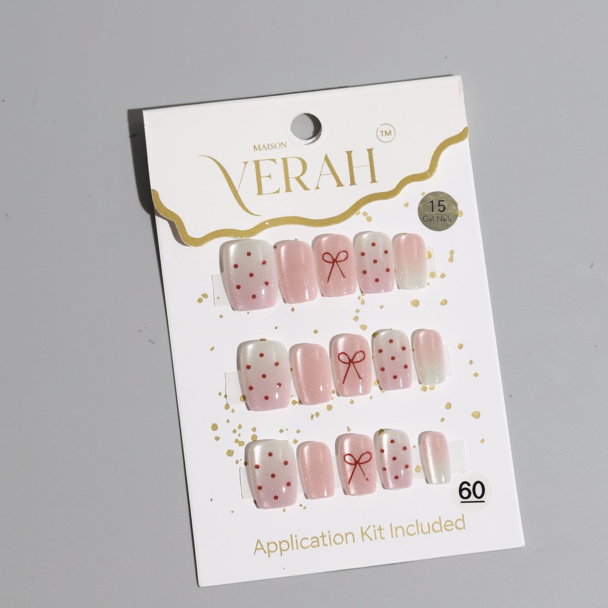 Pink Polka Drama Galaxy | Galaxy Press On Nails Wholesale | Premium Cat Eye Nails with application kit. - Vihaan Wholesale Trading