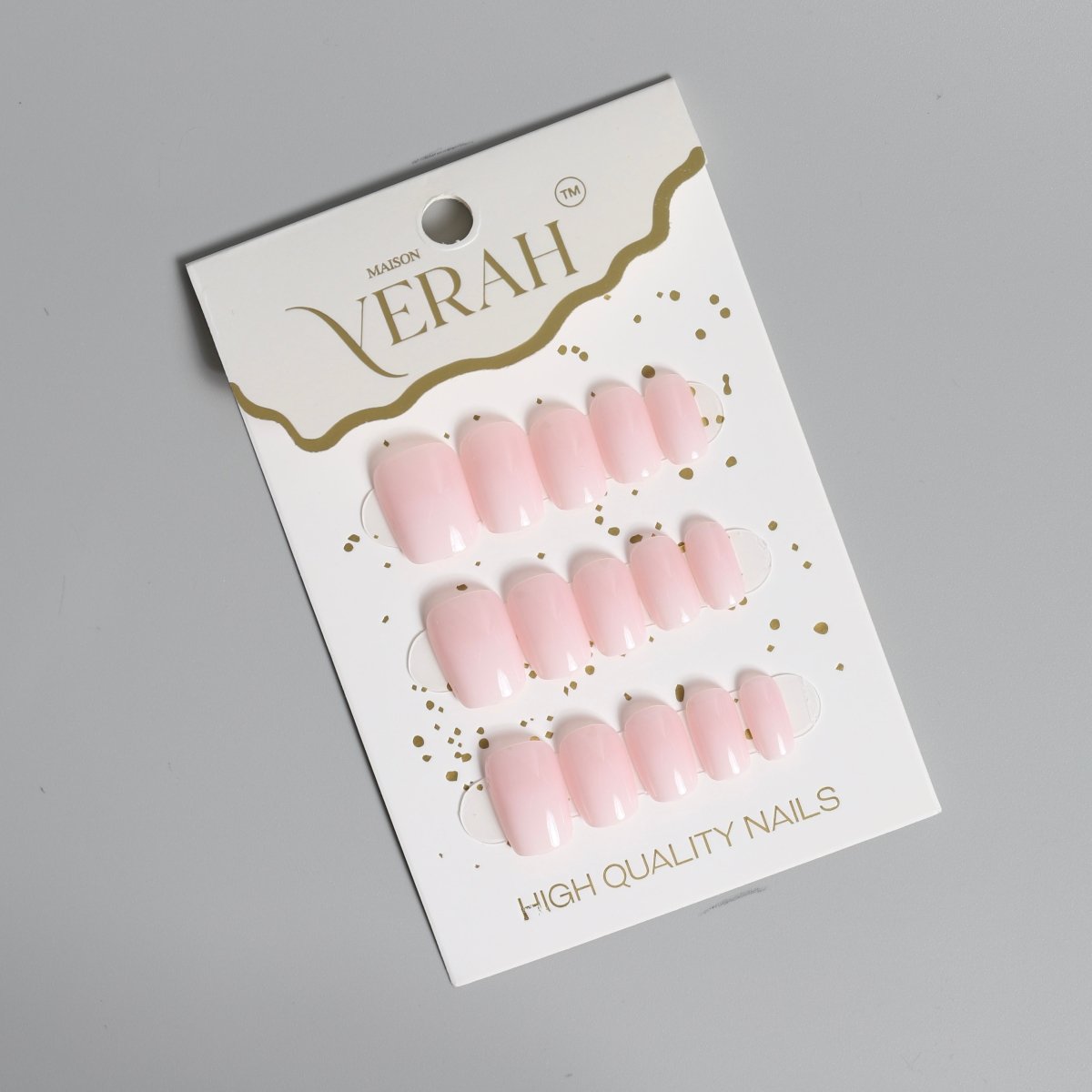 Pretty Pink Short Ombre | Classic Press On Nails Wholesale | 15pcs Soft Gel Nails - Vihaan Wholesale Trading
