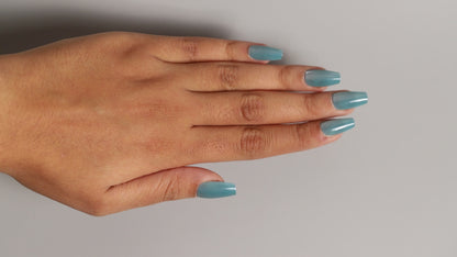 Coffin Blue Galaxy | Galaxy Press On Nails Wholesale | Premium Cat Eye Nails with application kit.