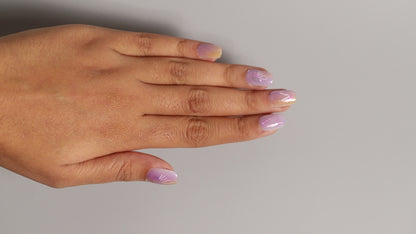 Glassy Purple Jellyfish Diaries | Luxury Press On Nails Wholesale | Handmade 3D Nail Art with application kit.