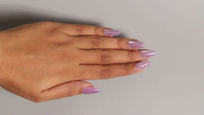 Coffin Purple Galaxy | Galaxy Press On Nails Wholesale | Premium Cat Eye Nails with application kit.