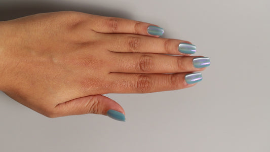 Blue Galaxy | Galaxy Press On Nails Wholesale | Premium Cat Eye Nails with application kit.