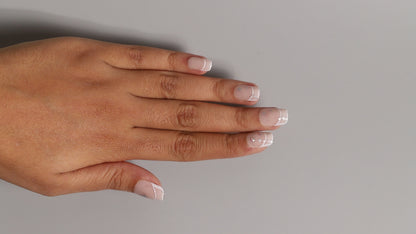 Nude Sparkle |  Classic Press On Nails Wholesale | 15pcs Soft Gel Nails