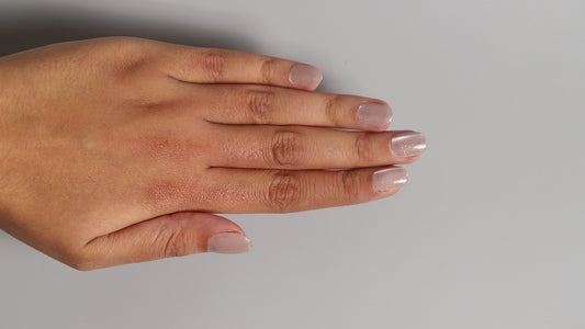Shortest Nude Clear Galaxy | Galaxy Press On Nails Wholesale | Premium Cat Eye Nails with application kit.