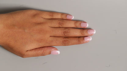 Pink Short French |  Classic Press On Nails Wholesale | 15pcs Soft Gel Nails
