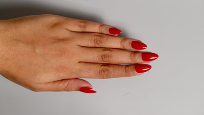 Solid Hot Red | Classic Press On Nails Wholesale | 15pcs Soft Gel Nails
