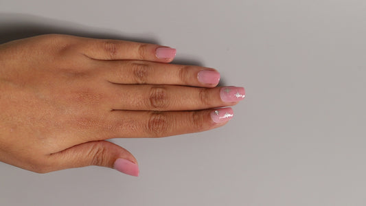 Pink Star Ombre | Classic Press On Nails Wholesale | 15pcs Soft Gel Nails