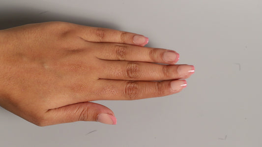 Short Nude Pink French | Classic Press On Nails Wholesale | 15pcs Soft Gel Nails
