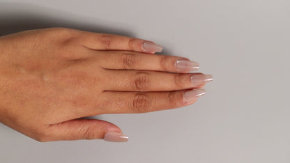 Coffin Nude Galaxy | Galaxy Press On Nails Wholesale | Premium Cat Eye Nails with application kit.