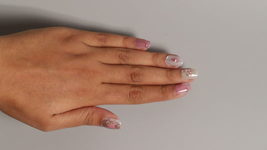 Pink Cat Aesthetic | Luxury Press On Nails Wholesale | Handmade 3D Nail Art with application kit.