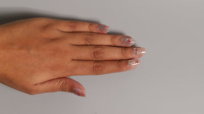 Pink Aesthetics | Luxury Press On Nails Wholesale | Handmade 3D Nail Art with application kit.