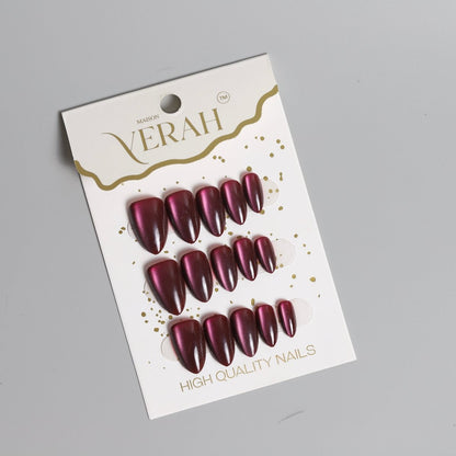 Purple Almond Galaxy | Galaxy Press On Nails Wholesale | Premium Cat Eye Nails - Vihaan Wholesale Trading