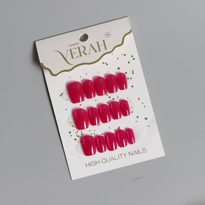 Rani Pink Galaxy | Galaxy Press On Nails Wholesale | Premium Cat Eye Nails - Vihaan Wholesale Trading