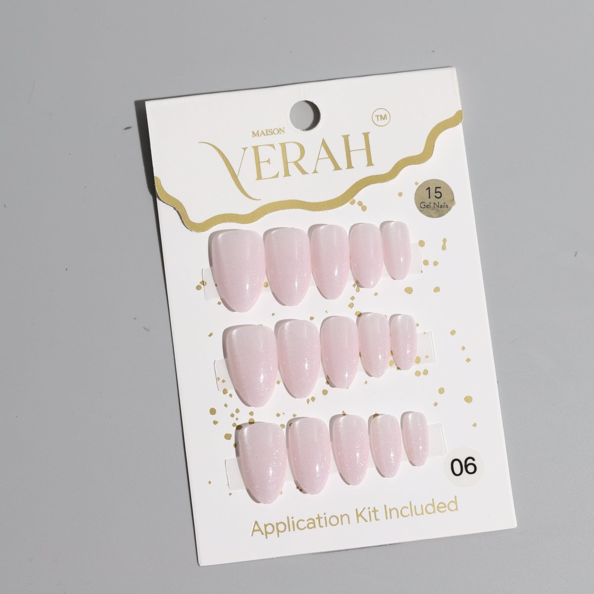 Soft Baby Pink Galaxy | Galaxy Press On Nails Wholesale | Premium Cat Eye Nails with application kit. - Vihaan Wholesale Trading