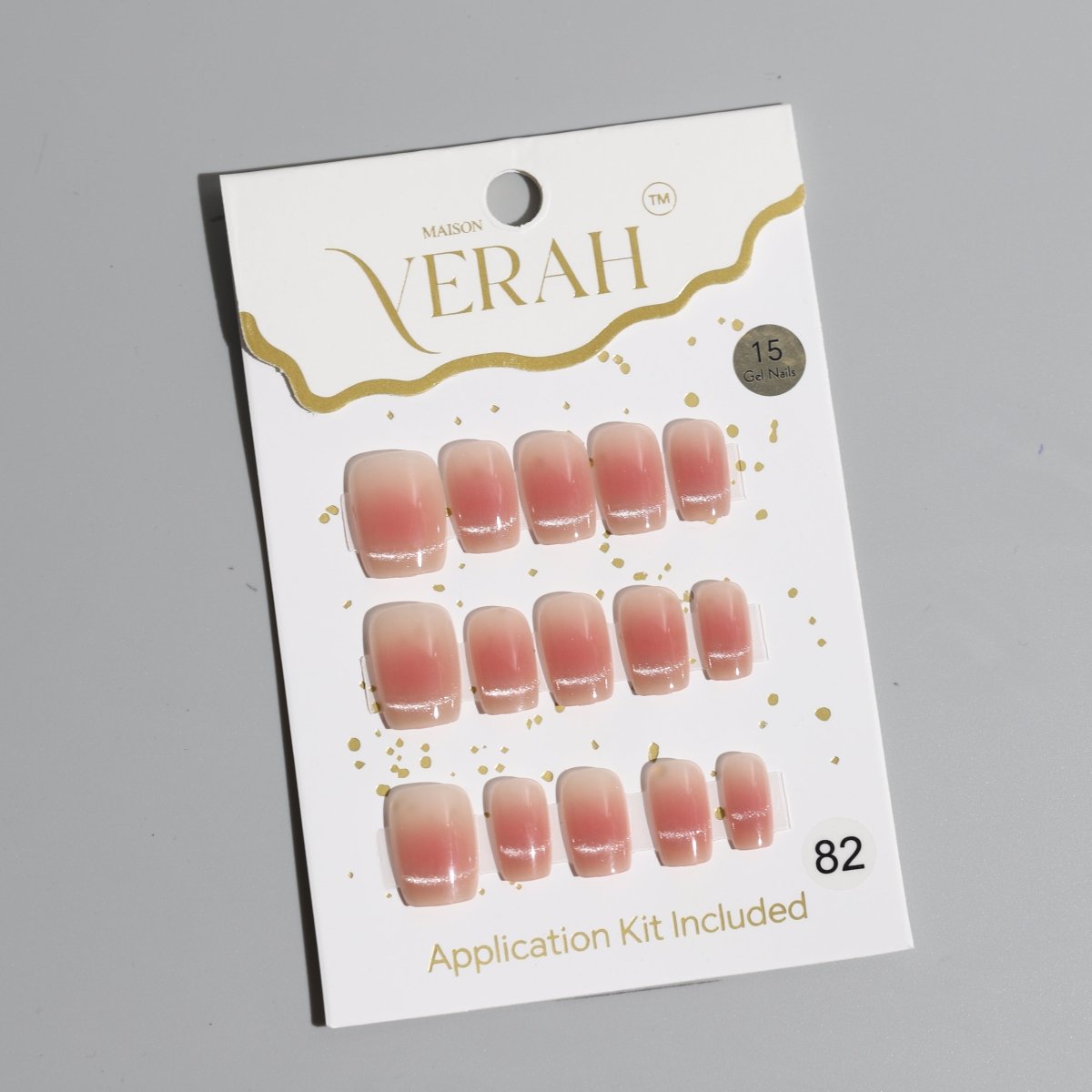 Square Glassy Pink Galaxy | Galaxy Press On Nails Wholesale | Premium Cat Eye Nails with application kit. - Vihaan Wholesale Trading