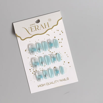 Stary Blue | Luxury Press On Nails Wholesale | Handmade 3D Nail Art - Vihaan Wholesale Trading