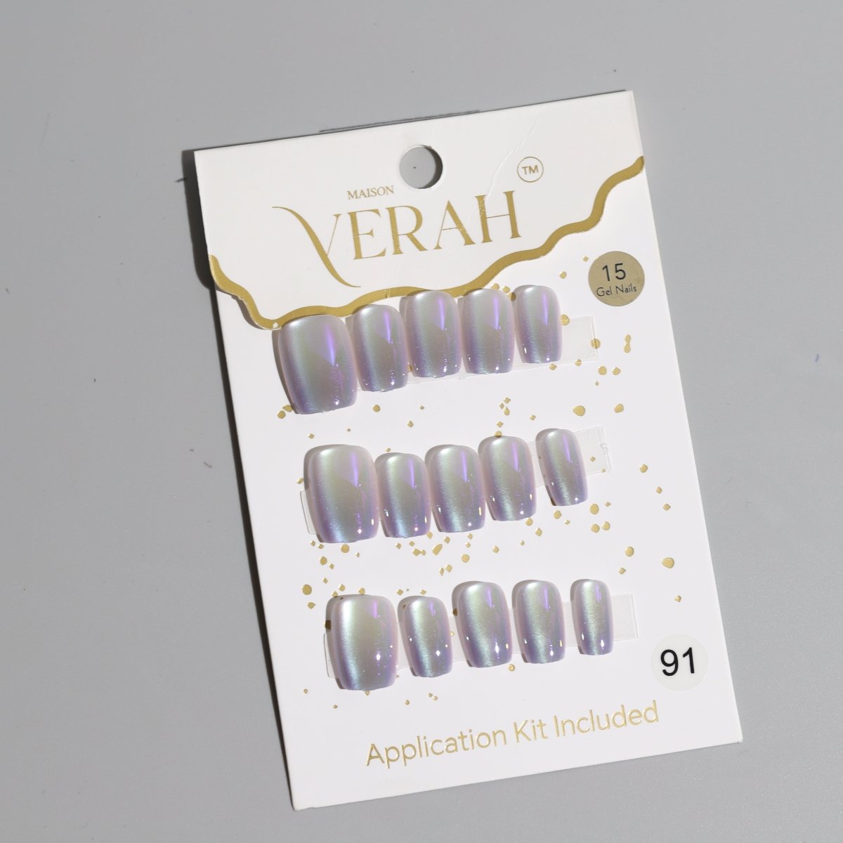 Thistle Purple Galaxy | Galaxy Press On Nails Wholesale | Premium Cat Eye Nails with application kit. - Vihaan Wholesale Trading